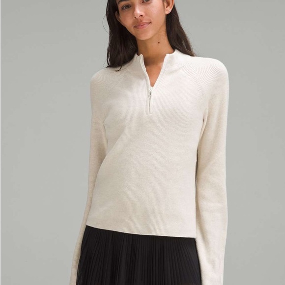 Lululemon Cotton-Blend Half-Zip Sweater
Heathered Bone M - Picture 1 of 8